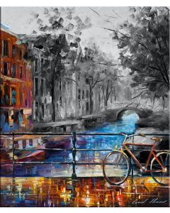 BICYCLE IN AMSTERDAM B&W